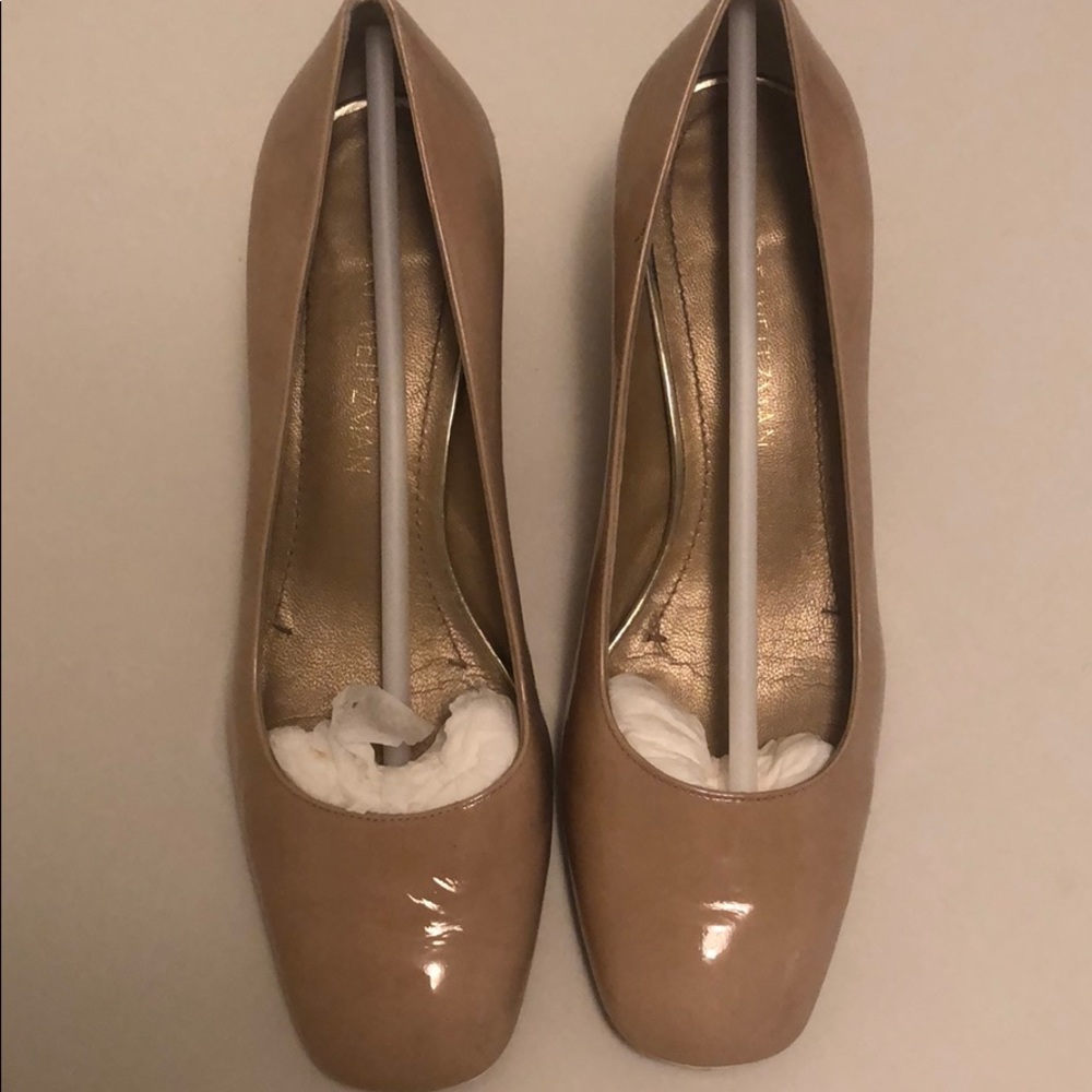 Stuart weitzman patten leather heels